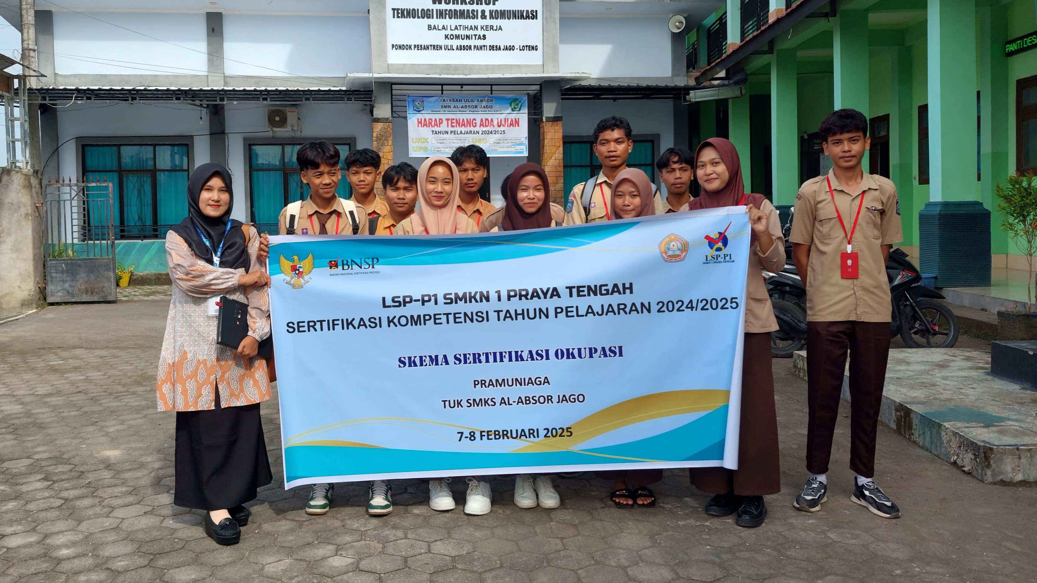 Pelaksanaan UKK di SMKS Al-Absor Jago, LSP-P1 SMKN 1 Praya Tengah Kirim Asesor